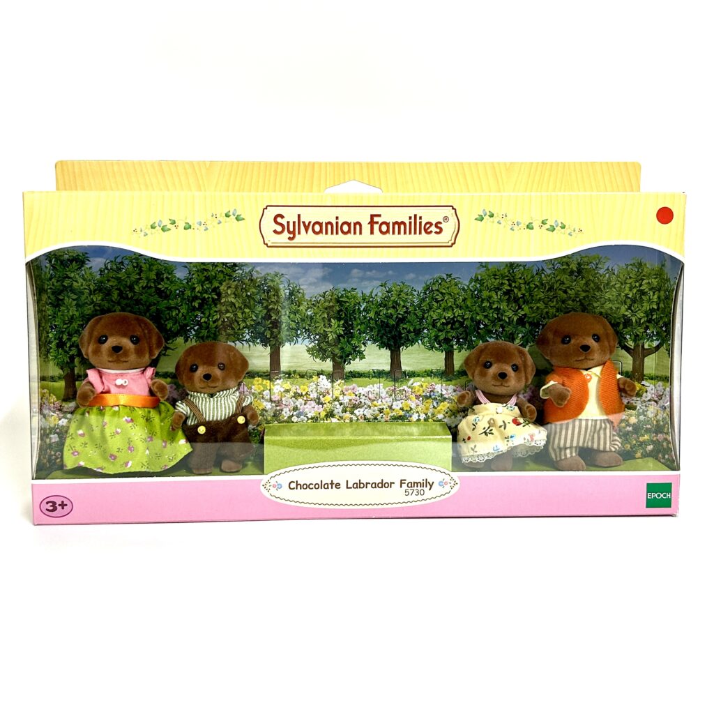[used] Chocolate Labrador Family 5730 Sylvanian Families Calico Critters