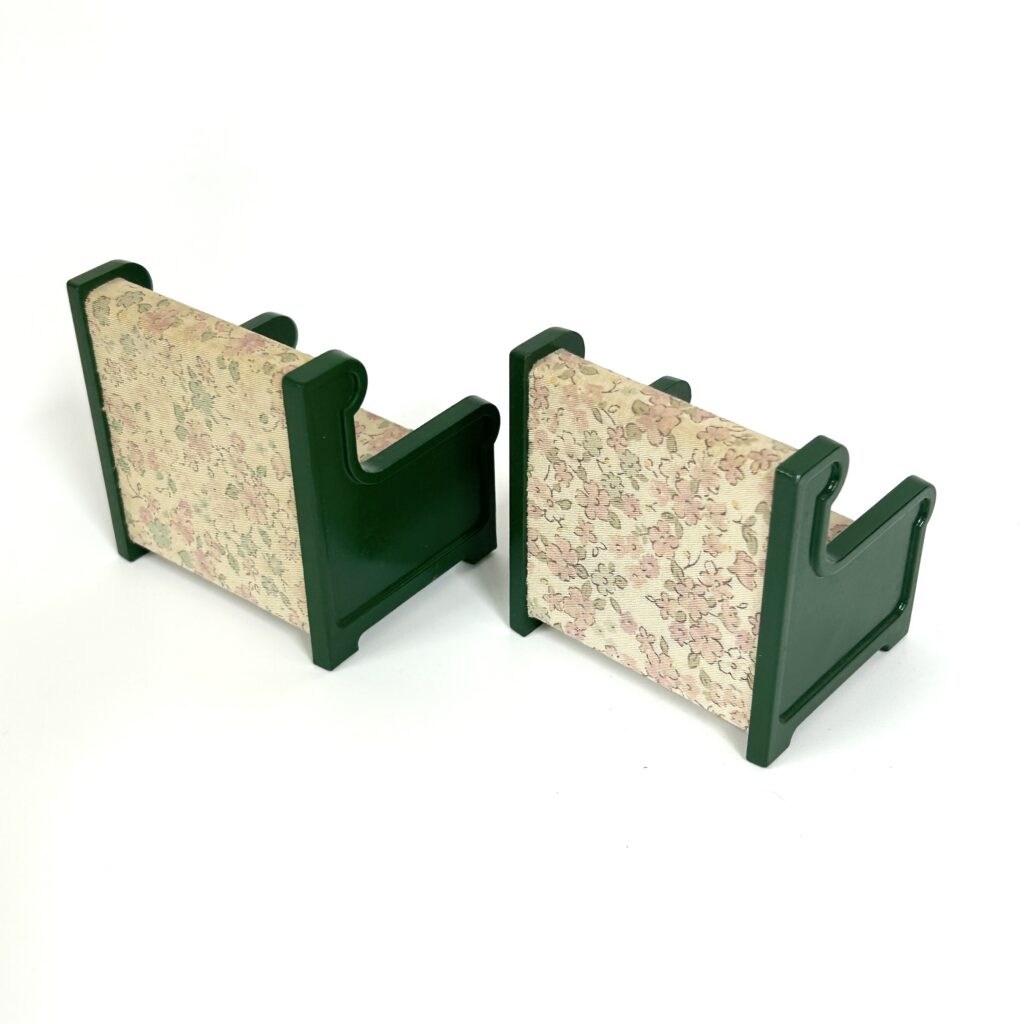 [used] Vintage Green Armchair Sylvanian Families Calico Critters