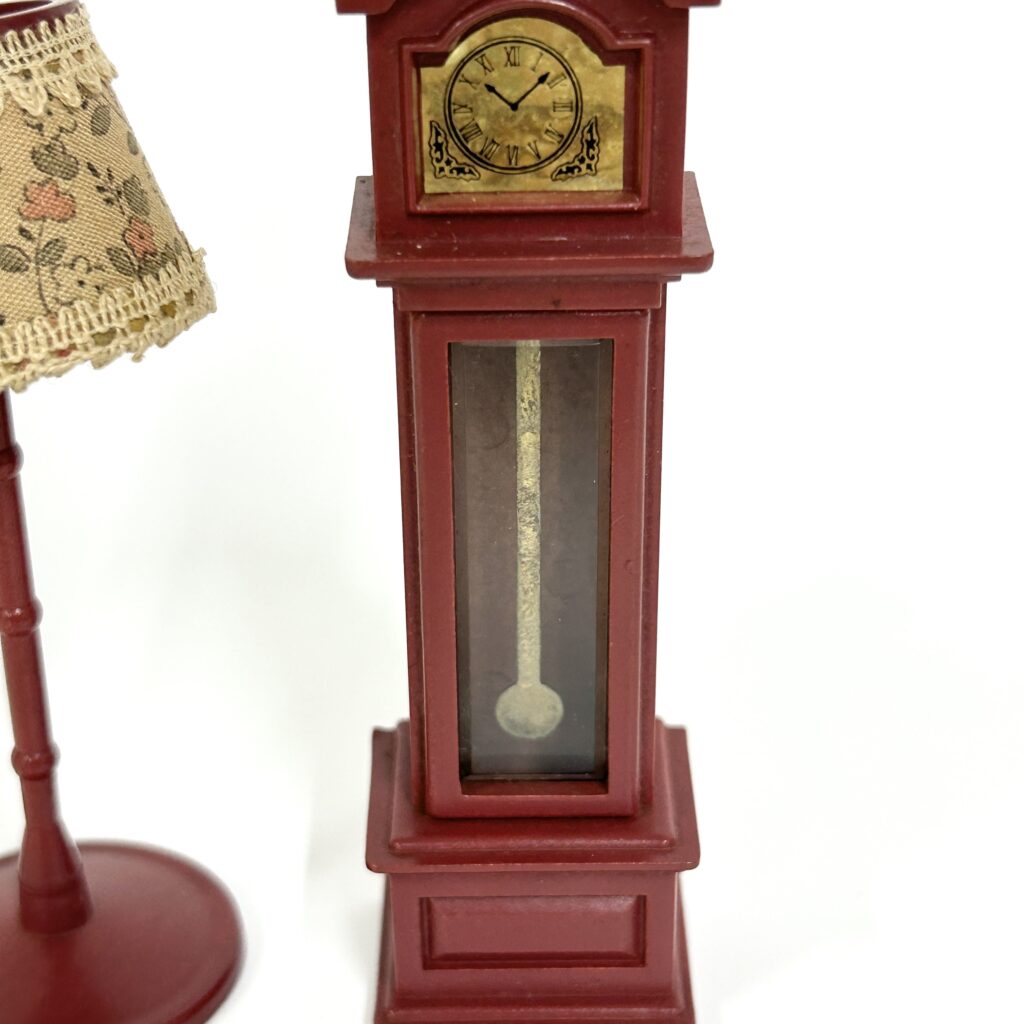 [used] Vintage Clock Lamp Set Sylvanian Families Calico Critters