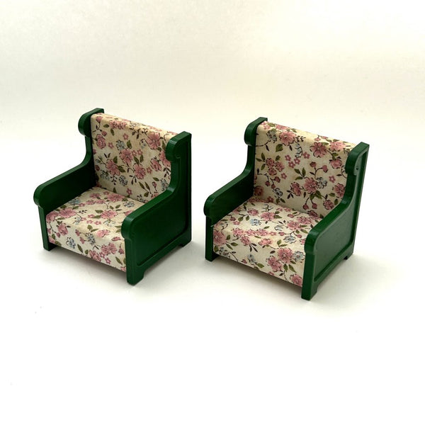 [Used] GREEN ARMCHAIR SET Japan Epoch Sylvanian Families