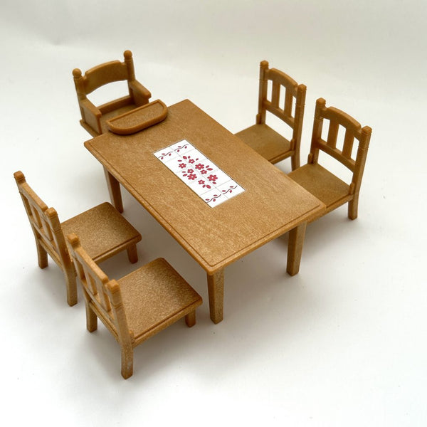 [Used] DINING TABLE SET Epoch KA-412 Japan Sylvanian Families