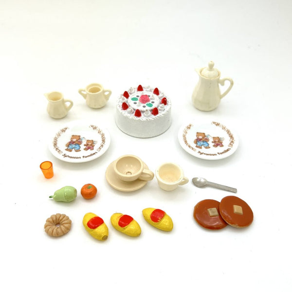 [Used] DISHWARE AND MEAL SET Japan Epoch Sylvanian Families