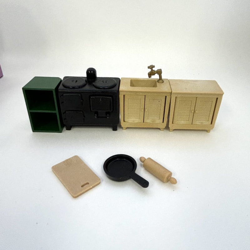 [Used] KITCHEN SET KA-10 Epoch Japan Sylvanian Families