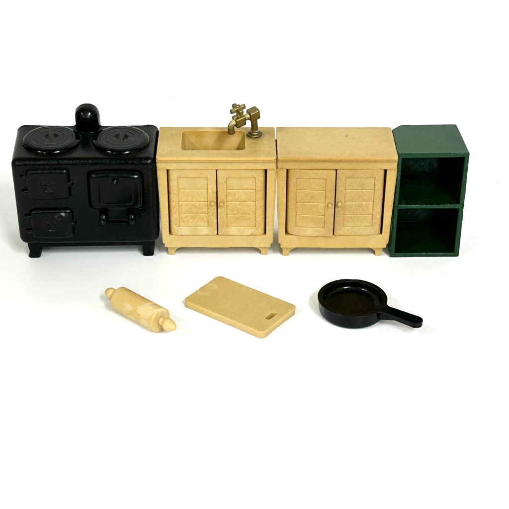 [used] Vintage Kitchen Set 1985 KA-10 Sylvanian Families Calico Critters