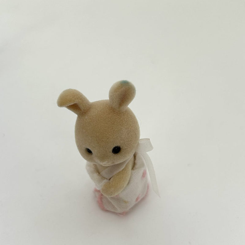 [Used] BABY CARRY CASE CRADLE IVORY RABBIT SHI-17 Japan Sylvanian Families