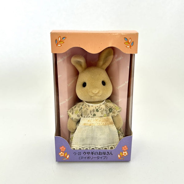 [Used] IVORY RABBIT MOTHER U-22 1st Ed. Epoch Japan Sylvanian Families