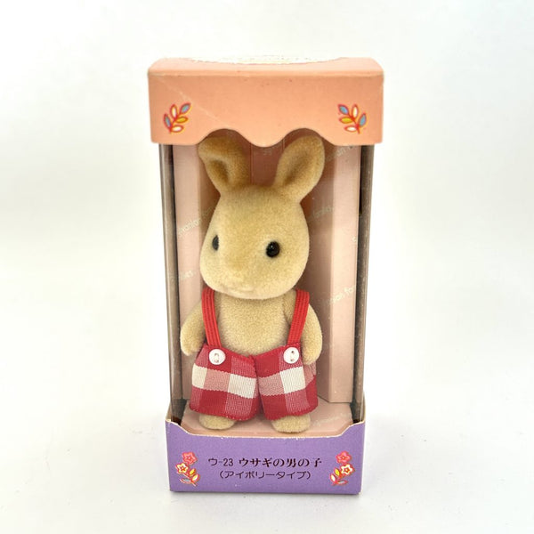 [Used] IVORY RABBIT BOY U-23 1st Ed. Epoch Japan Sylvanian Families