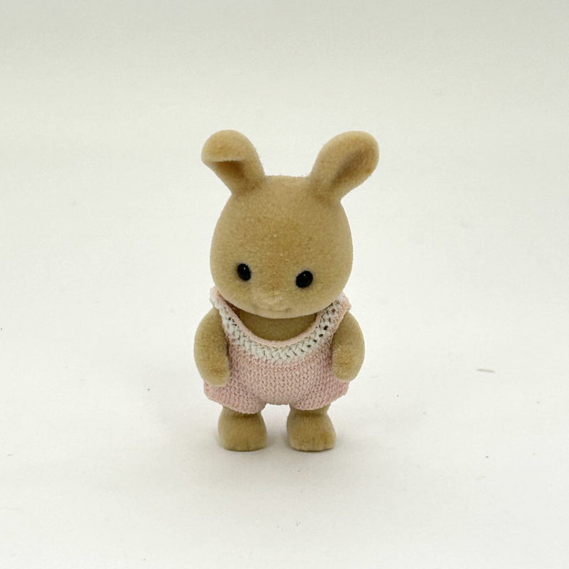 [Used] IVORY RABBIT BABY U-25 1st Ed. Epoch Japan Sylvanian Families