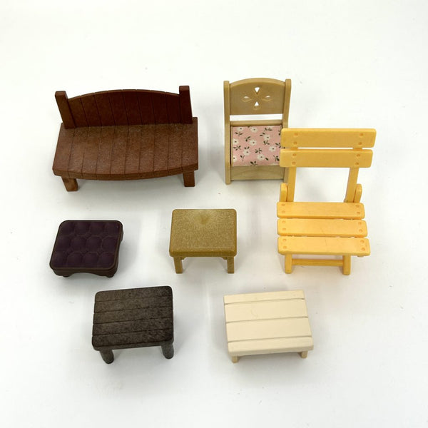 [Used] CHAIR SET Epoch Japan Sylvanian Families