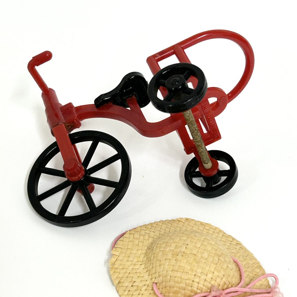 [used] Vintage Three Wheel Bike Set 1989 KA-55 Sylvanian Families Calico Critters