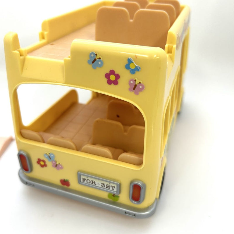 [Used] KINDERGARTEN DOUBLE-DECKER SCHOOL BUS S-51 Sylvanian Families