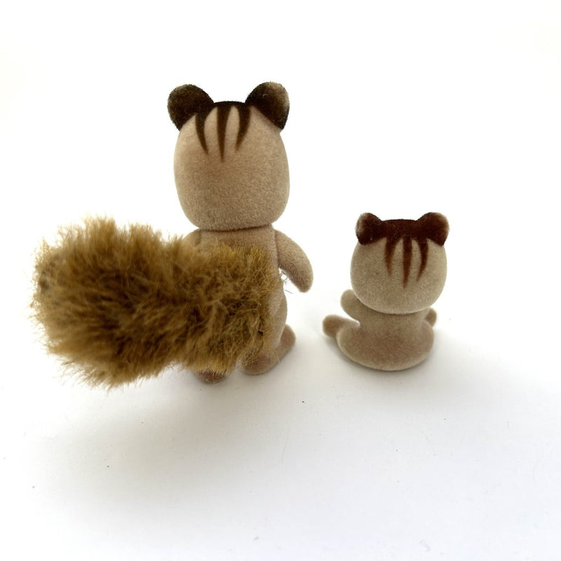 [Used] WALNUT SQUIRREL BOY AND BABY Epoch Sylvanian Families