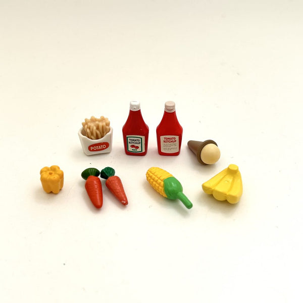 [Used] SMALL PARTS SET KETCHUP VEGETABLES Epoch Sylvanian Families