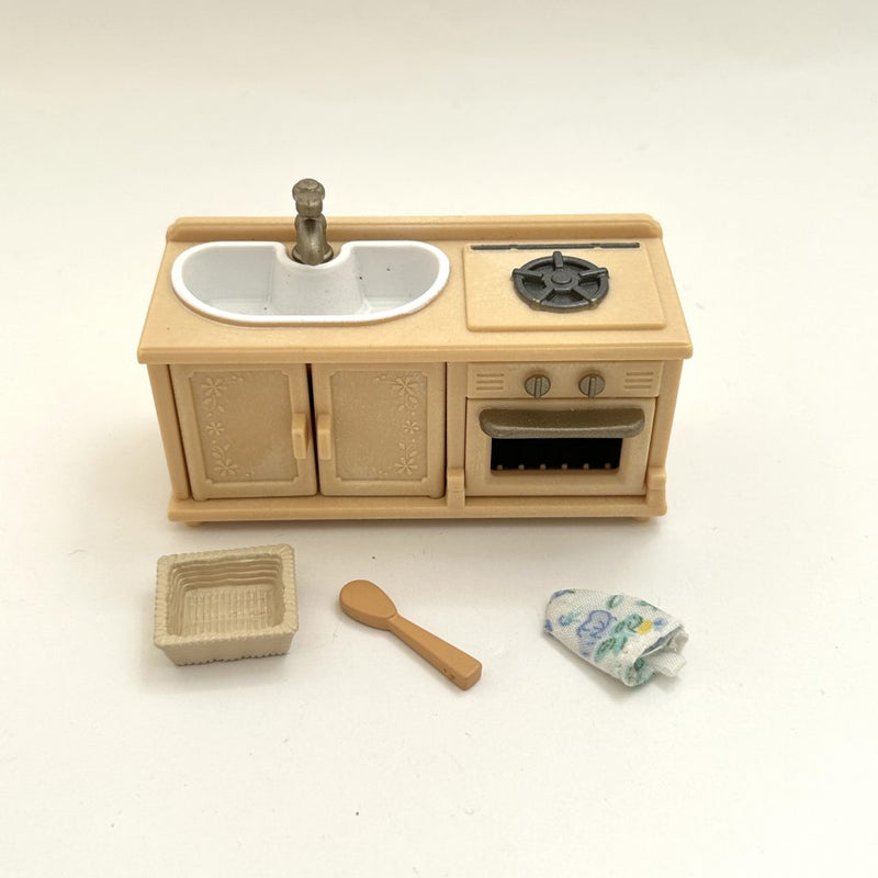 [Used] STOVE SINK SET Epoch Sylvanian Families