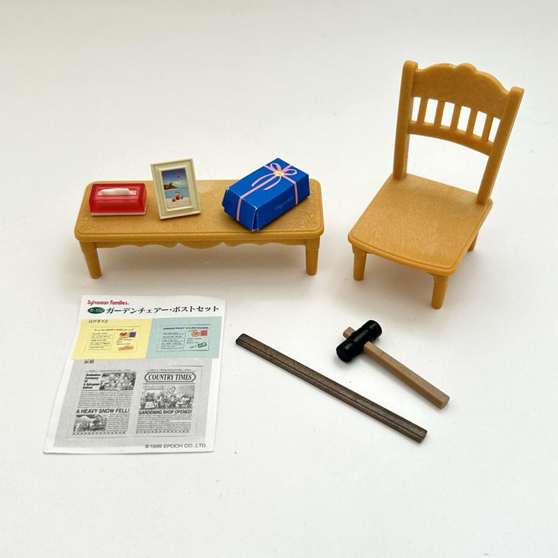 [Used] CHAIR HAMMER RULER NEWSPAPER Epoch Sylvanian Families