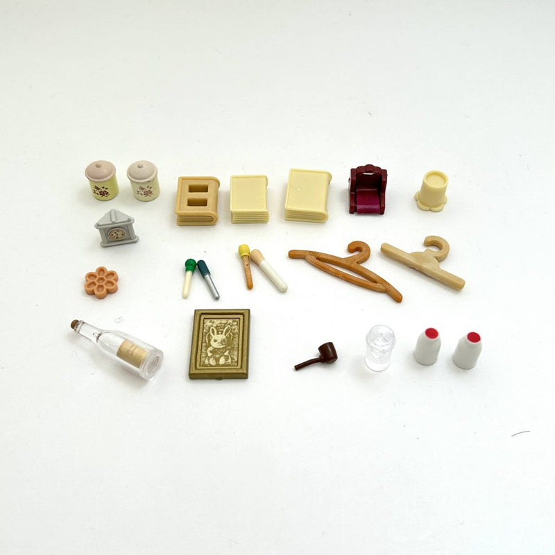 [Used] SMALL PARTS SET STICK HANGER COVERLESS BOOK CLOCK Epoch Sylvanian Families