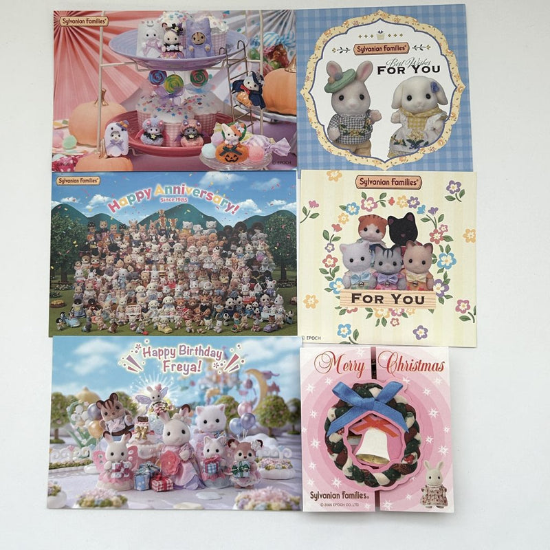 POSTCARD SET B Epoch Japan Sylvanian Families