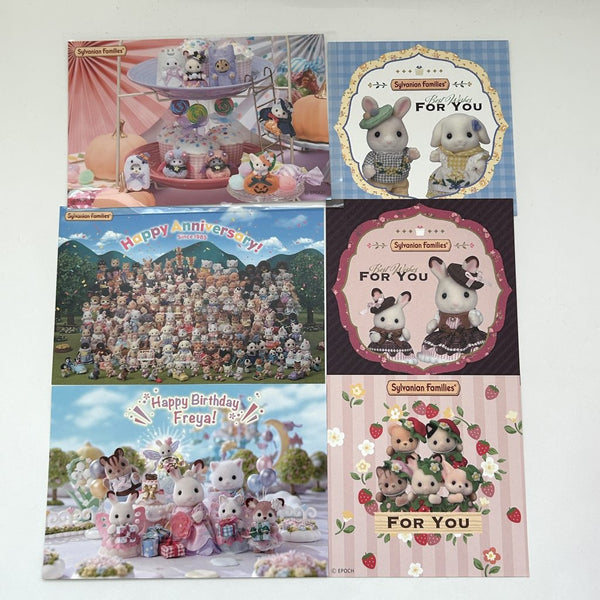 POSTCARD SET E Epoch Japan Sylvanian Families