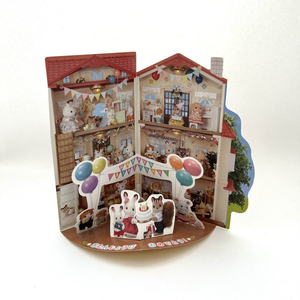 POP-UP BIRTHDAY CARD Epoch Japan Sylvanian Families