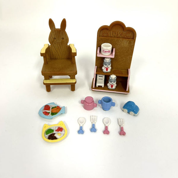 [Used] SMALL PARTS FOR FOREST KITCHEN KIDS SET Epoch Japan Sylvanian Families