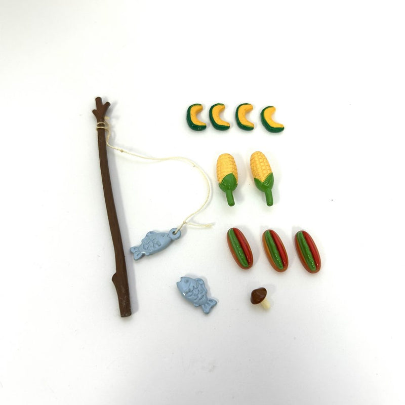 [Used] SMALL PARTS FOR BBQ SET Epoch Japan Sylvanian Families