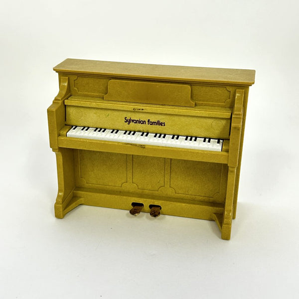 [Used] BROWN UPRIGHT PIANO Calico Clitters Epoch Japan Sylvanian Families