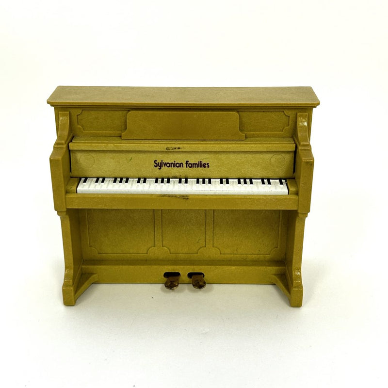 [Used] BROWN UPRIGHT PIANO Calico Clitters Epoch Japan Sylvanian Families