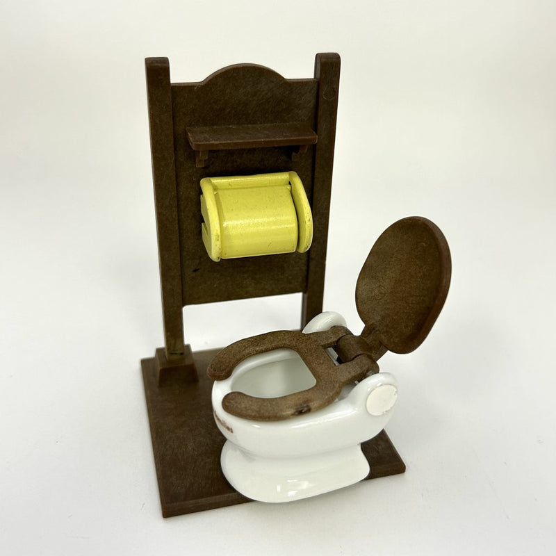 [Used] TOILET SET Calico Clitters Epoch Japan Sylvanian Families