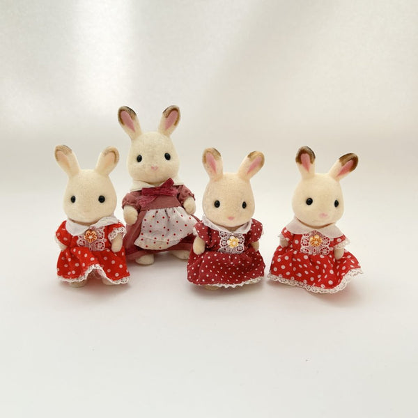 [Used] CHOCOLATE RABBIT MOTHER GIRLS Calico Clitters Epoch Japan Sylvanian Families