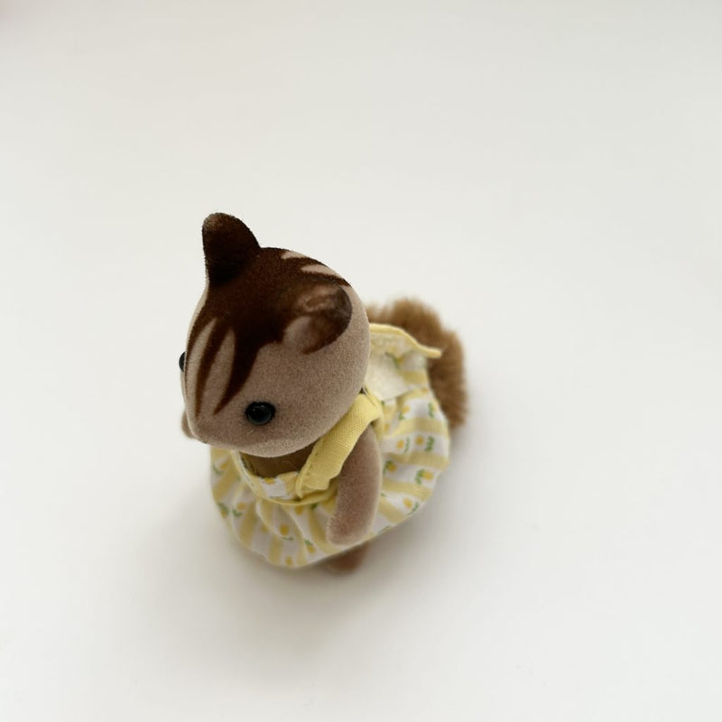 [Used] MILK RABBIT BABY SQUIRREL GIRL Calico Clitters Epoch Japan Sylvanian Families