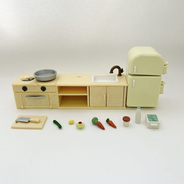 [Used] KITCHEN SET Calico Clitters Epoch Japan Sylvanian Families