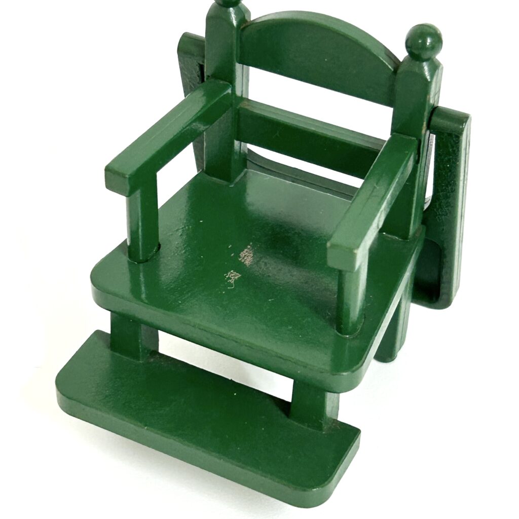 [used] Chaise haute vintage verte pour bébé Sylvanian Families Calico Critters