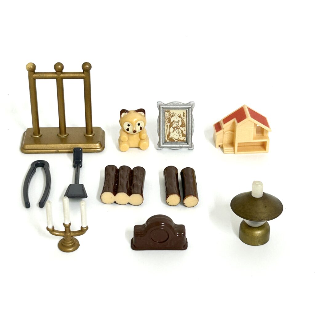 [used] Fireplace Accessories Set Sylvanian Families Calico Critters