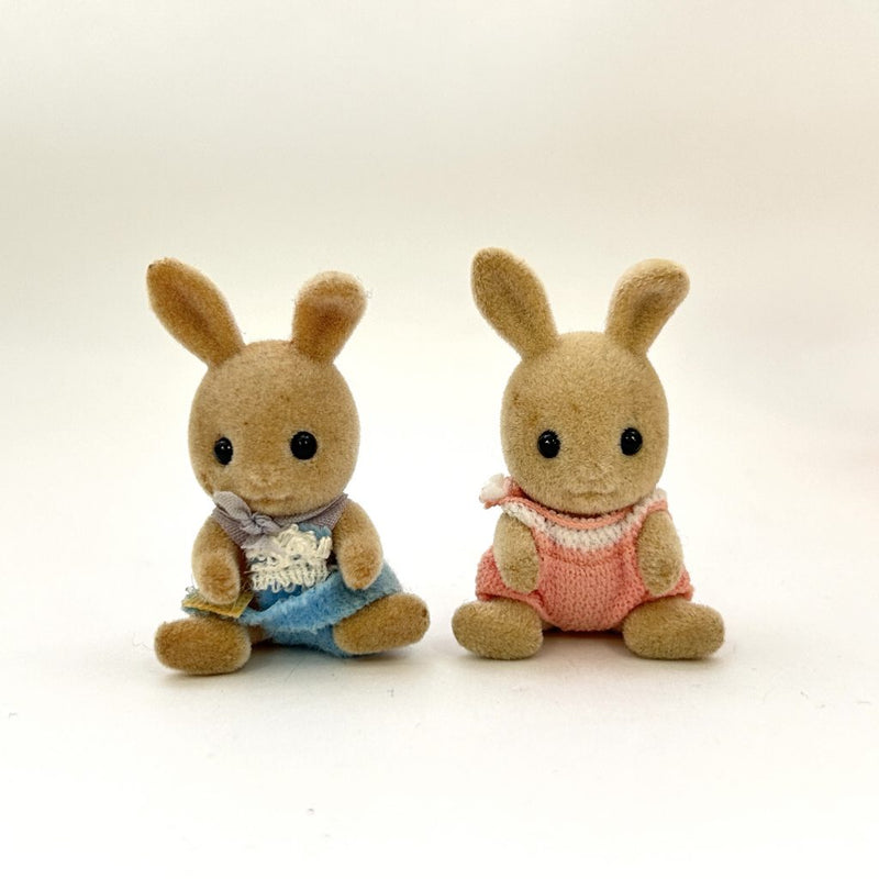 [Used] IVORY RABBIT TWINS Epoch Japan Sylvanian Families