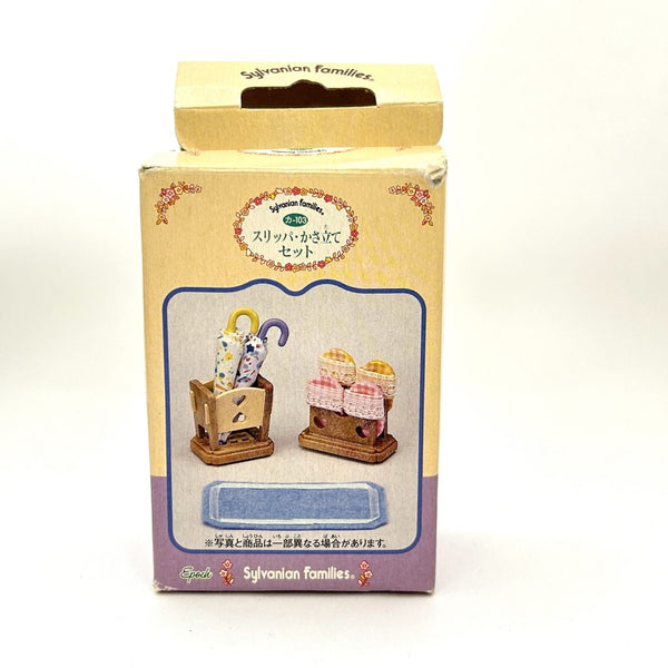 [Used] SLIPPERS & UMBRELLA STAND SET KA-510 Epoch Sylvanian Families