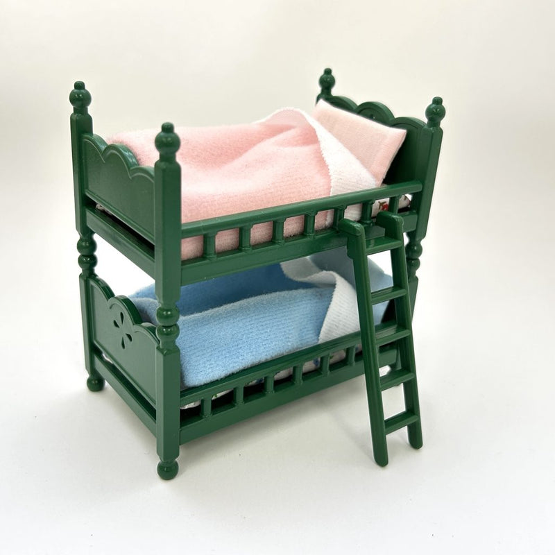 [Used] GREEN BUNK BED SET KA-79 Epoch Japan Sylvanian Families