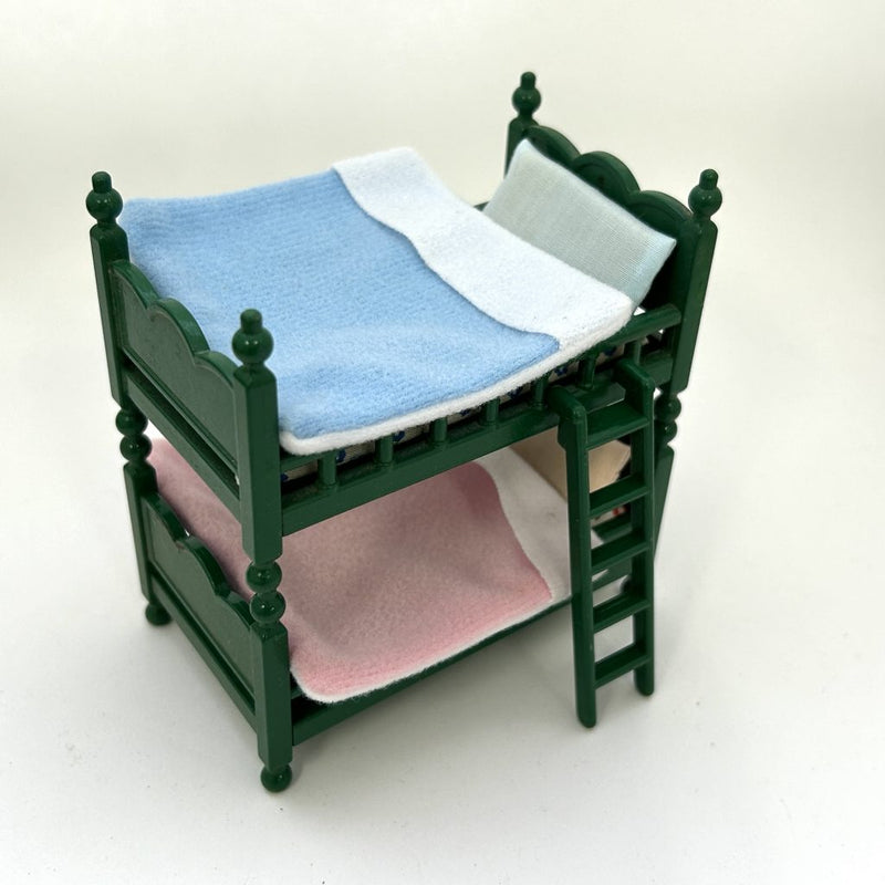 [Used] GREEN BUNK BED SET KA-47 Japan Vintage Sylvanian Families