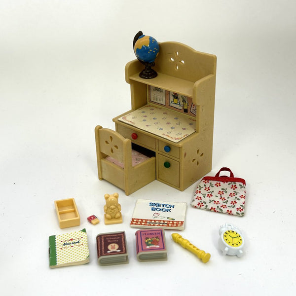 [Used] STUDY DESK SET KA-68 Epoch Japan 1995 Sylvanian Families