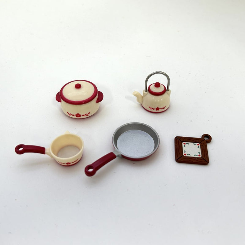 [Used] COOKING TOOLS SET Epoch Japan Sylvanian Families