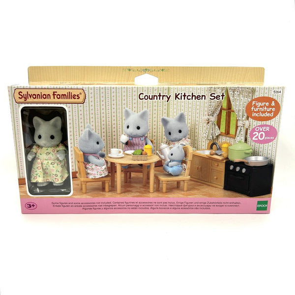 COUNTRY KITCHEN SET 5164 Calico Clitters Epoch Sylvanian Families