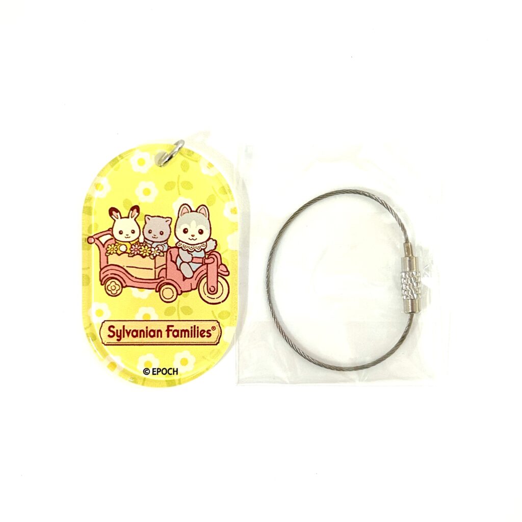 ميدالية مفاتيح مع بطاقة، صورة فيليب وبليك ولينيا، معرض الذكرى الأربعين، Sylvanian Families Calico Critters