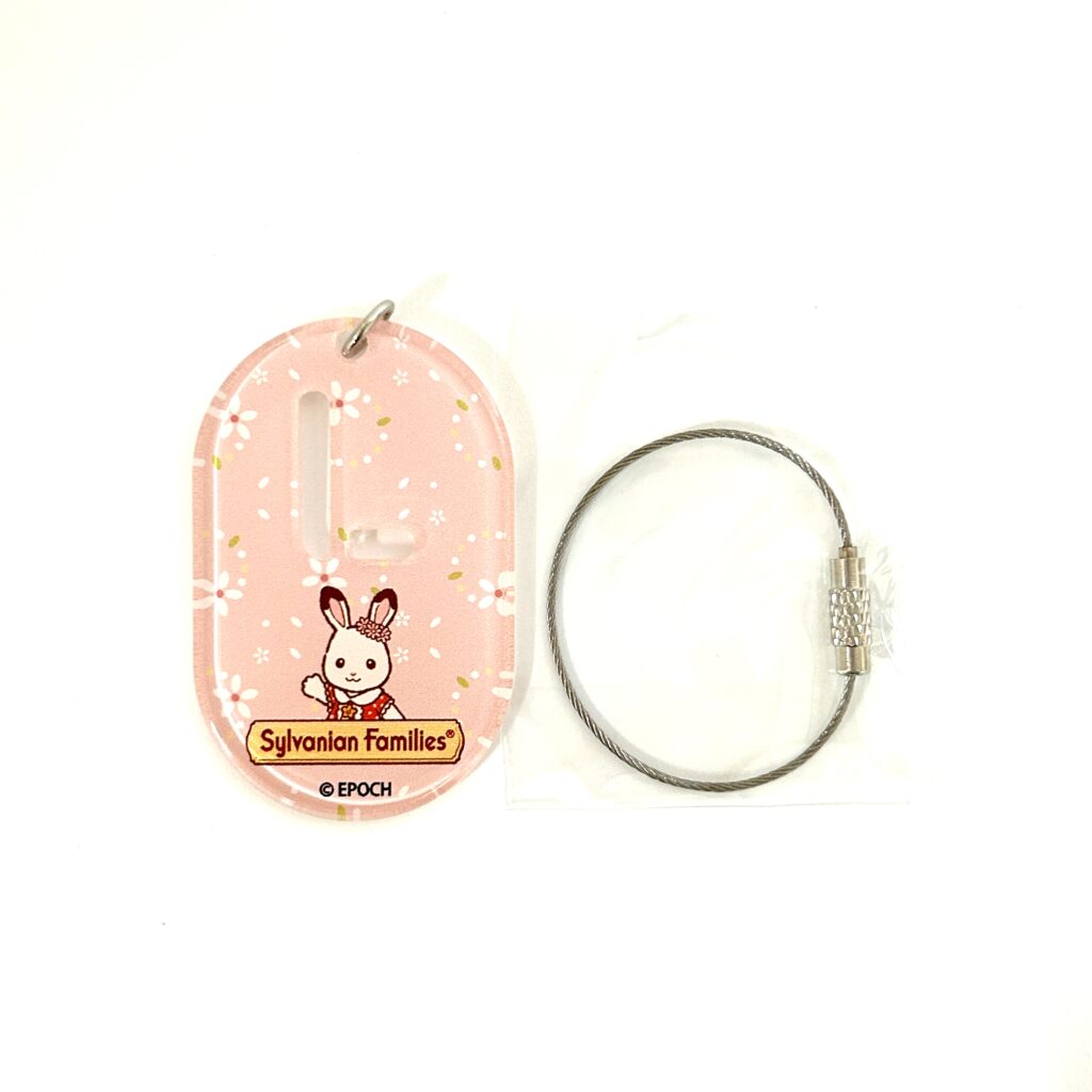 Key Chain Fit Tag L Illustration 40th Anniversary Exhibition Sylvanian Families Calico Critters