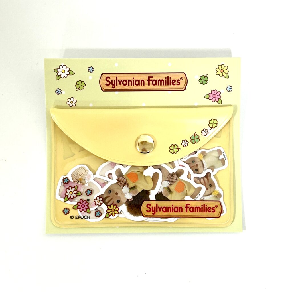 Flake Stickers with Clear Pouch 40th Anniversary Exhibition Sylvanian Families Calico Critters