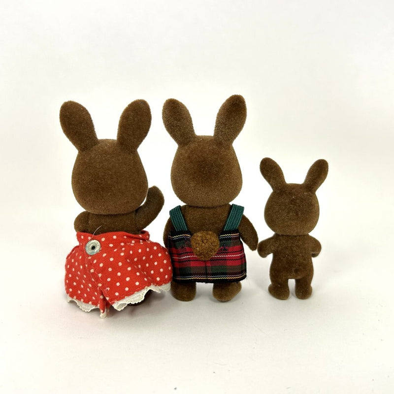 [Used] BROWN RABBIT SIBLINGS Epoch Sylvanian Families