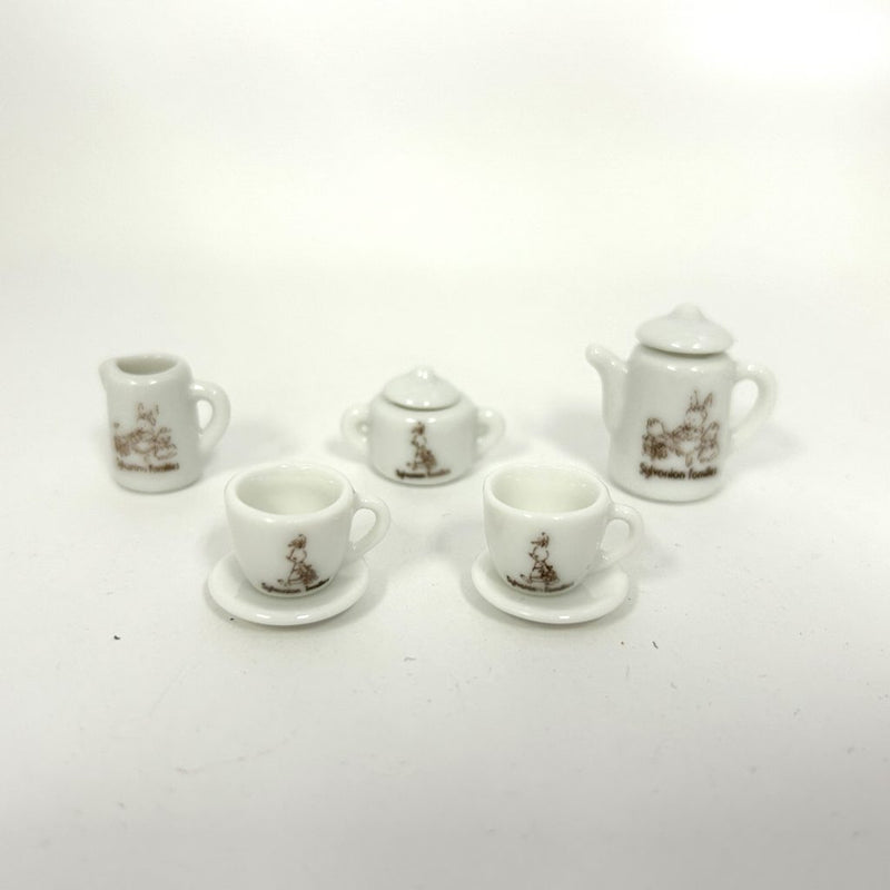 [Used] TEA SET Epoch Japan 1985 Retired Rare KA-16 Sylvanian Families