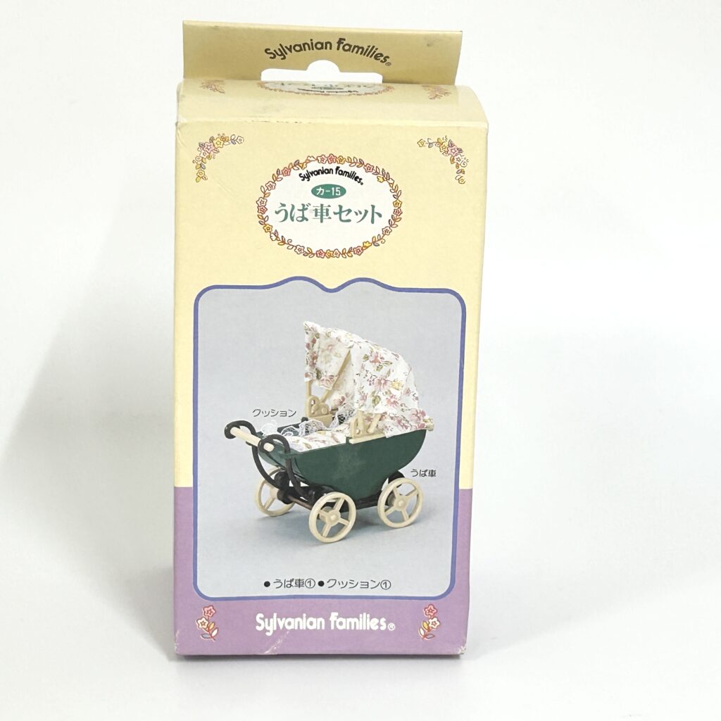 [used] Vintage Green Stroller 1985 KA-15 Sylvanian Families Calico Critters