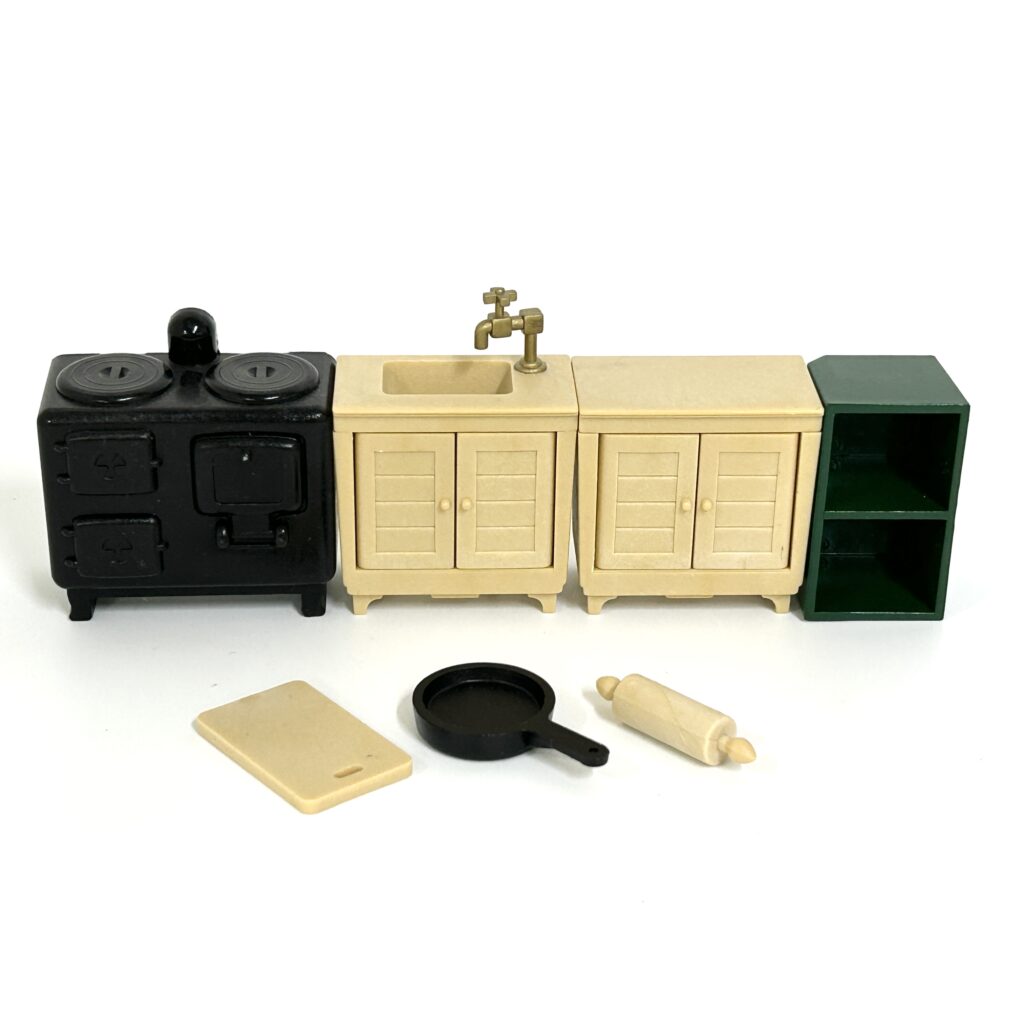 [used] Vintage Kitchen Set 1985 KA-10 Sylvanian Families Calico Critters