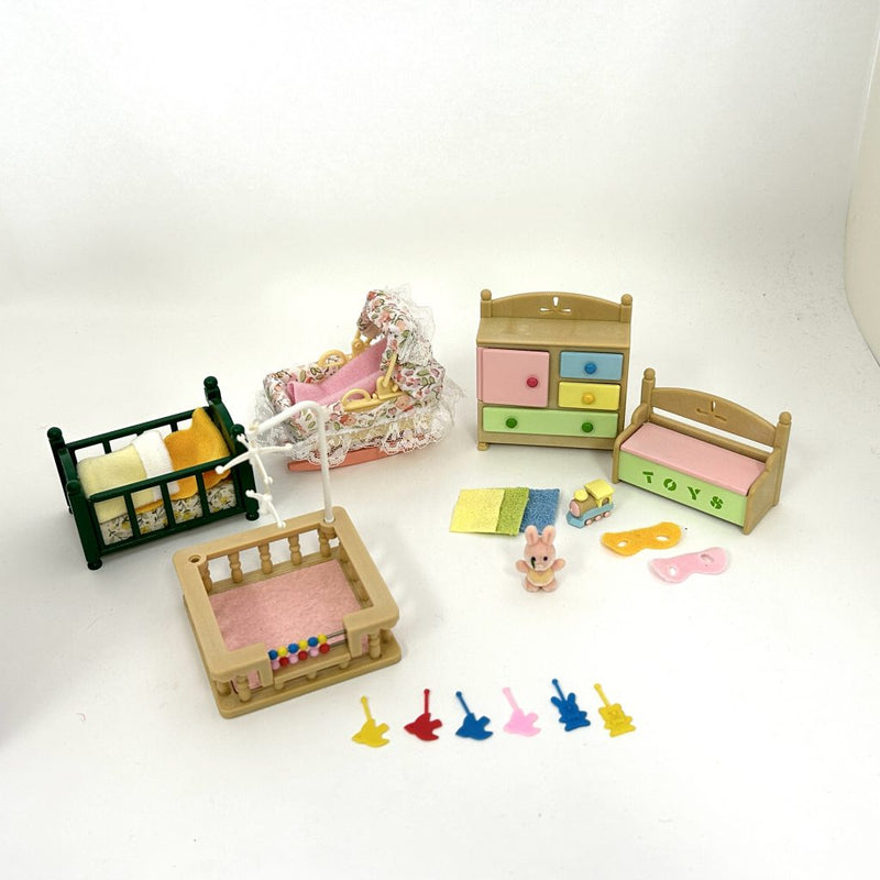 [Used] BABY ROOM SET SE-124 Japan Sylvanian Families