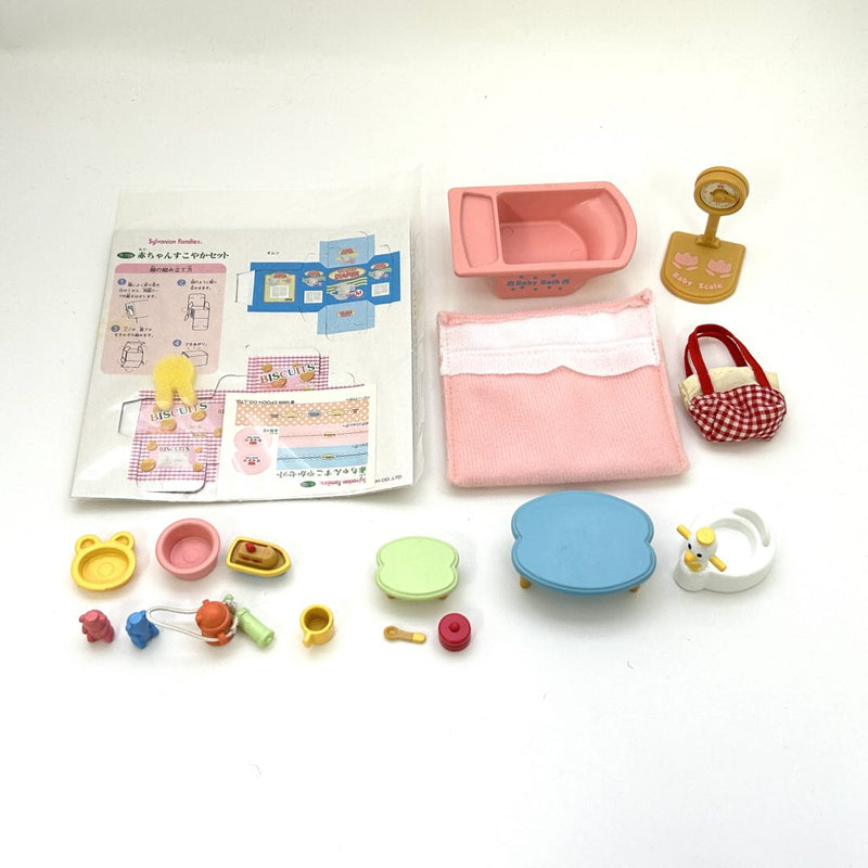 [Used] BABY GOODS SET KA106 Retired Rare Japan Epoch Sylvanian Families