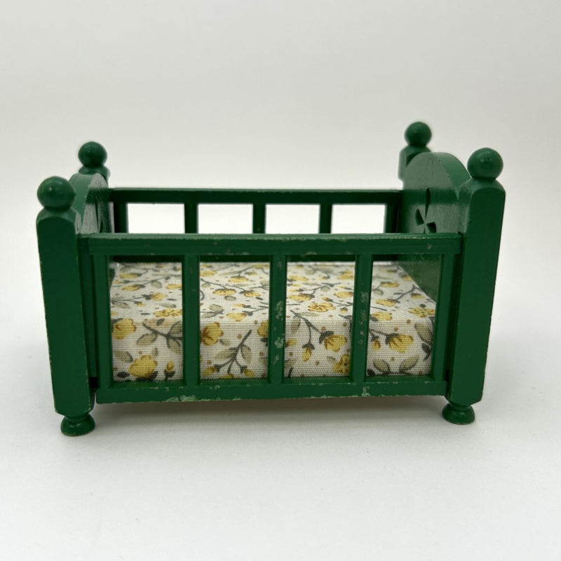 [Used] GREEN BABY BED SET Japan Sylvanian Families